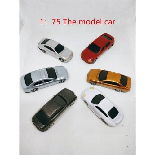 6pcs 1：75 building model car ABS plastic model