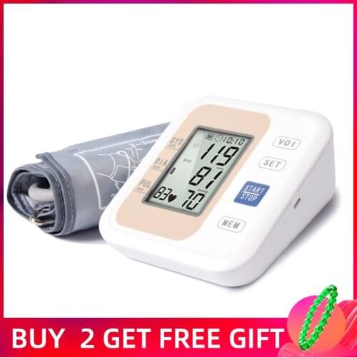 Blood pressure monitor presion arterial toma presion arterial bp monitor wrist cuff upper arm LCD Display