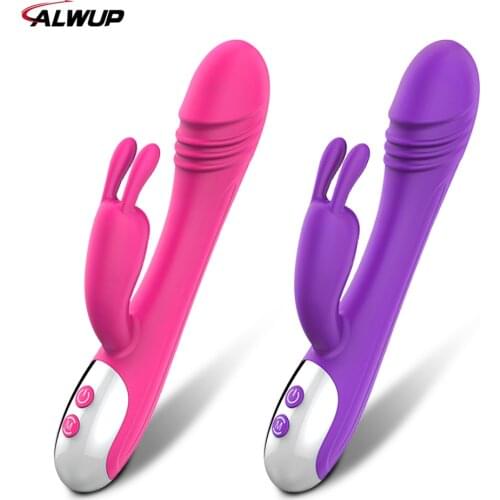 Powerful Rabbit Vibrator Sex Toys G-Spot Clitoris Stimulation USB Charge Silicone Dildo Vibrator Female Goods for Adults Women