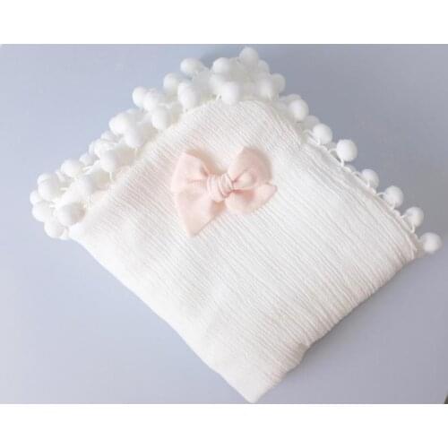 120x100cm Tassel Muselina Swaddle for Newborn Baby Blankets Newborn Muslin Baby Cotton Muslin Swaddle Baby Blanket