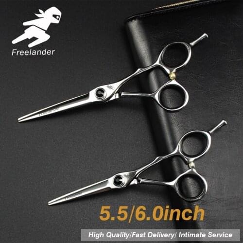 5.5/6 inch Professional hair Barber scissors set straight scissors and curved pieces hair care & styling