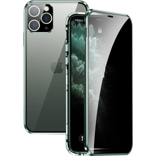 2021 New Double sided buckle case for IPhone 11 Pro max 360 magnetic adsorption metal case for IPhone XS Max XR x hot selling