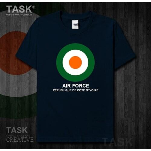 Air Force Cote d'Ivoire Ivory Coast CIV Ivorian Ivoirian Short sleeve new Tops t shirt country cotton Army Tactical Military 01