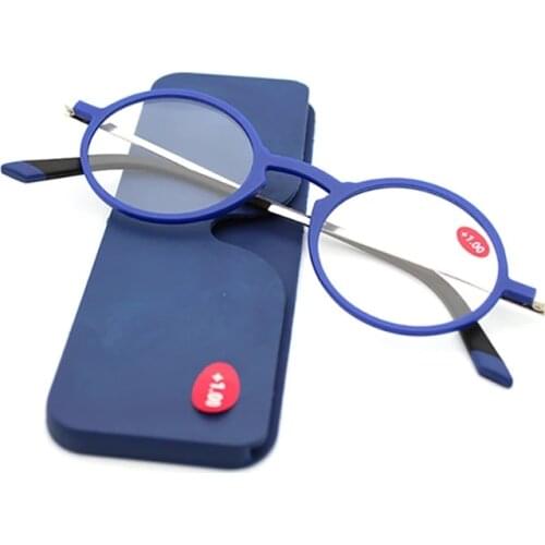 Sighttoo Women’s Eyeglasses Frame Rectangular Tr90 Reading Glasses With Case Folding Presbyopic Eyewear Prescription Eye Glasses