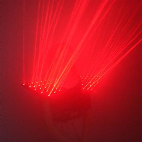 P14 Party red laser heads laser shoulder stage dance costumes led laser men projector laser beams vest dj perform outfits disco