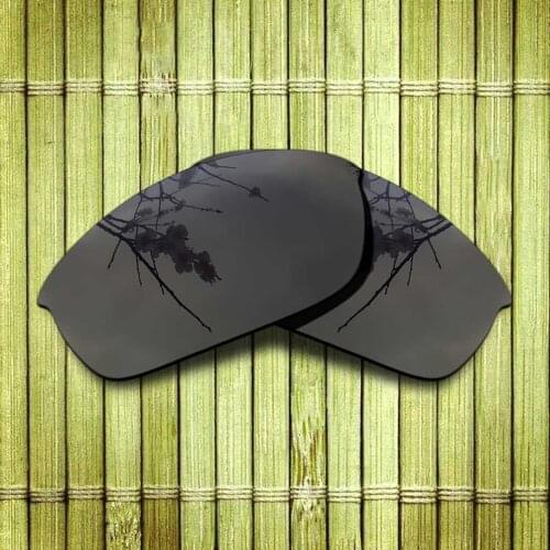 Polarized Replacement Lense For-Oakley Half Jacket Sunglasses Frame True Color Mirrored Coating - Black Options