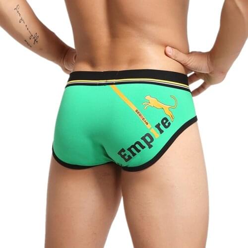 2021 SEOBEAN sexy low-waisted color-blocking trendy briefs, low-waist briefs, mens briefs, briefs new