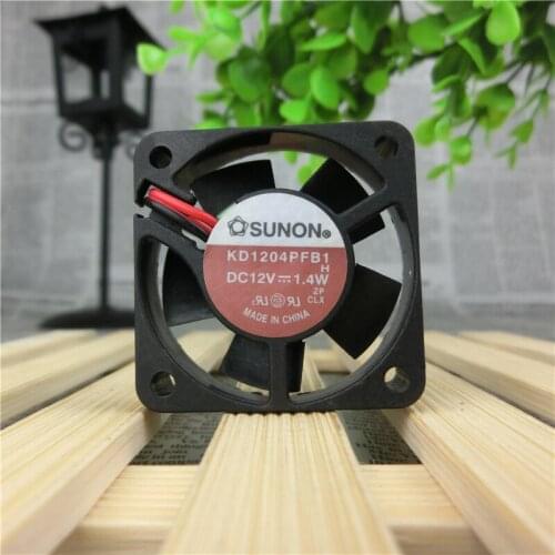SUNON 4cm DC 12V1.4W KD1204PFB1 40*40*10mm 2-wire large wind cooling fan