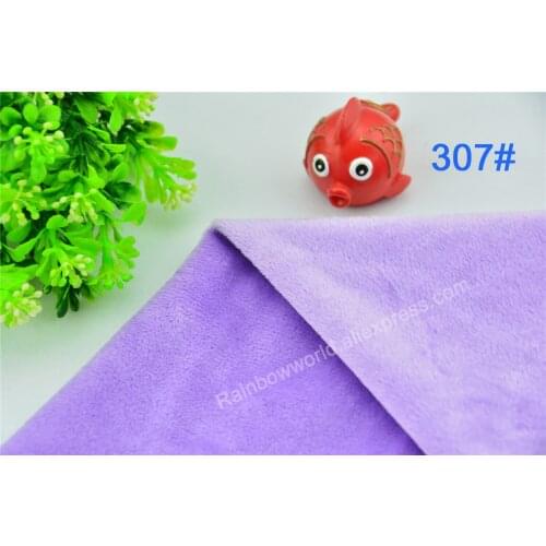 307# light purple Super soft short hair 2-3mm Fleece Fabric velvet microfiber velboa for DIY patchwork toy shoes sofa pillow