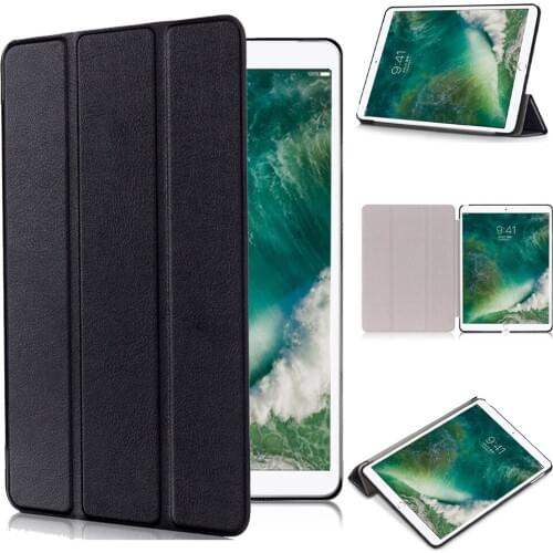 Ultraslim smart cover case for 2017 New Apple iPad Pro 10.5 inch A1701 A1709 pu leather book flip cover with Trifold Stand sleep