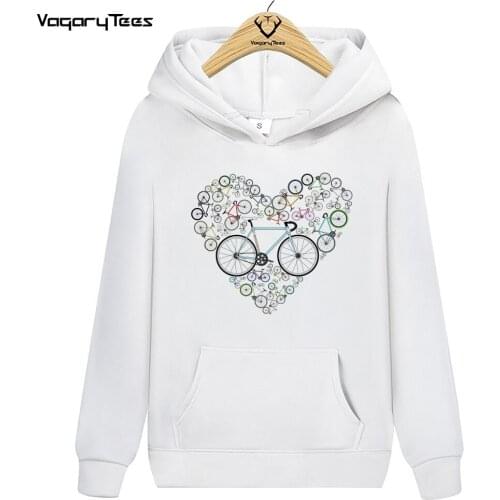 I Love My Bike Vintage Graphic Fixed gear Bicycle Cyclist Pullovers Love Fixed Road Bike Print Classic Sweatshirt Hoodies Tops