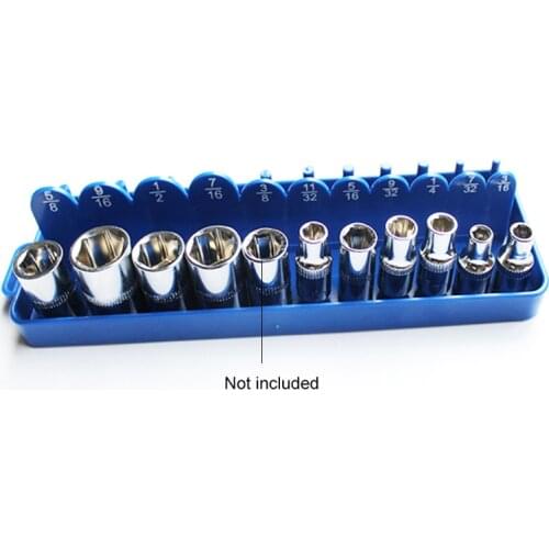 1/4" 3/8" Socket Sleeve Storage Bracket Holder Garage Collection Tool Metric Durable Plastic Home Tool Accessories Arrange J0PC