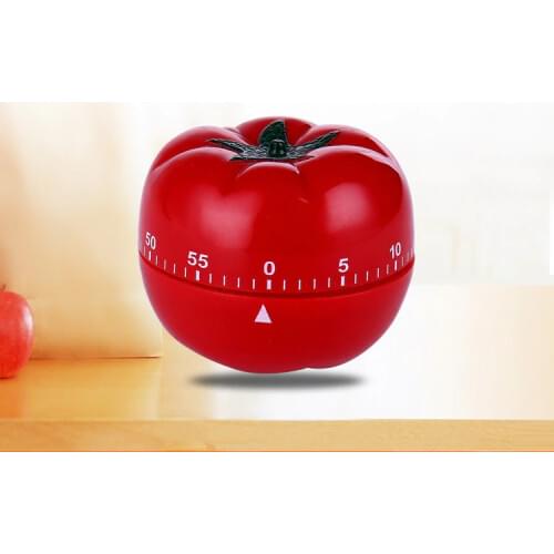 1PC New 1-60min 360 Degree Tomato Timer Creative Kitchen Mechanical Timer Countdown Timer Reminder Alarm OK 0593