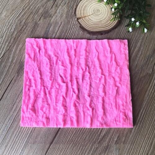 1PC Tree Bark Shape Silicone Cake Mold Fondant Mold Cake Decorating Tools Chocolate Biscuits Baking Mold
