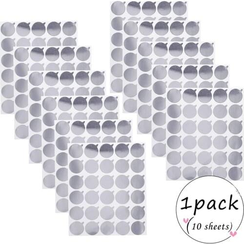 1Pack Eyelash Glue Stickers Waterproof Glue Aluminum Foil Stickers Eyelash Glue Holder Pallet Sticker for Makeup Tool Supplies