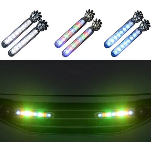 2pc LED Wind Powered Car Daytime Running Auto Decorative Lamp for Chevrolet Cruze Trax Aveo Lova Sail Epica Captiva Volt Camaro
