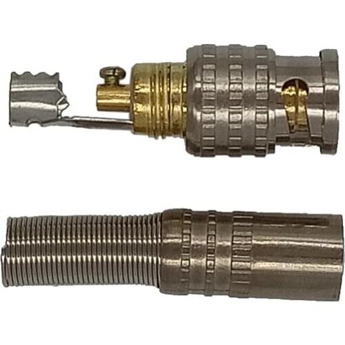 20pcs Gold BNC Male Video Plug Coupler Connector to Screw for RG59 Cable Adapter CCTV Camera System Accessories