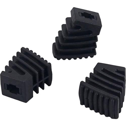 3pcs Drum Rubber Feet for Drum Hardware Cymbal Stands Replacement Part Black