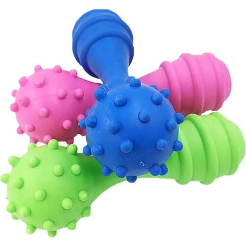 3PCS Dog Toothbrush Stick Funny Interactive Dog Toy Pet Chew Toy Puppy Rubber Toy Dog Bite Toy with Bell Legendog