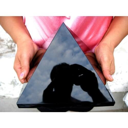 4700g NATURAL OBSIDIAN QUARTZ CRYSTAL PYRAMID HEALING