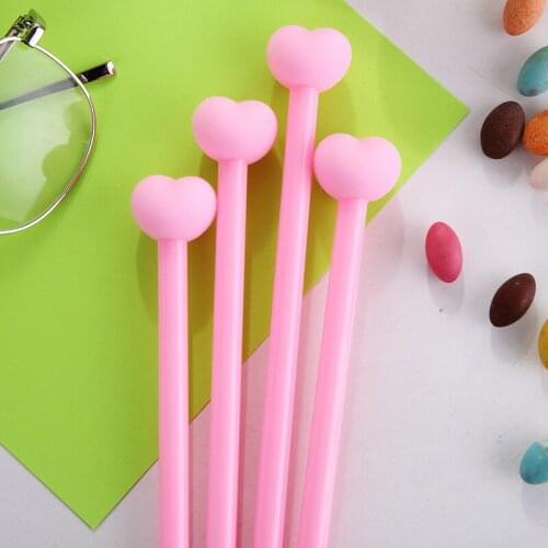 48pcs/lot Creative stationery girl love gel pen cute cartoon writing tools office school pen promotion gift prize