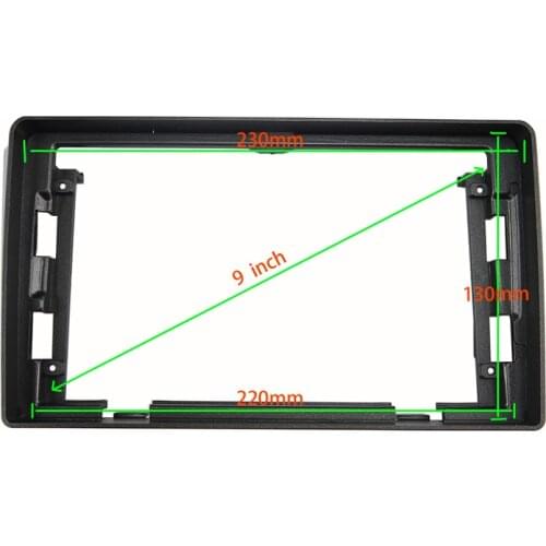 9 INCH Car Audio Frame GPS Navigation Fascia Panel Car dvd Plastic Frame Fascia is suitable for SSANG YONG REXTON 2007-2012