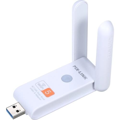 USB Repeater Wireless USB WiFi Adapter Dual Band 2.4G(up to 300Mbps) & 5G(up to 866Mbps)/2 High Gain Antennas/High Security