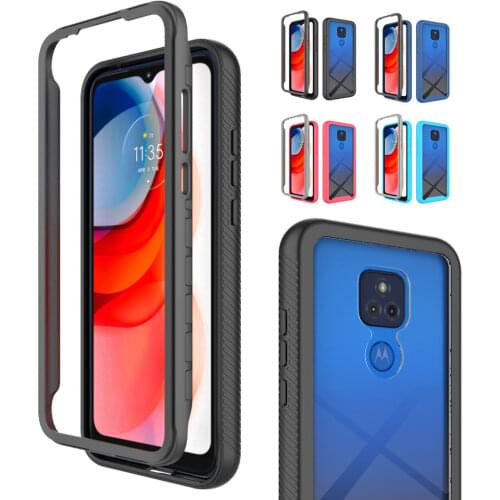 For Moto G Play 2021 G Power 2021 G Stylus 2020 G Pro 360 Full Protection Back Clear TPU Phone Case for Motorola E7 E6s 2020