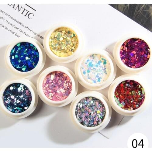 Fluorescence Butterfly Heart Fruits Various Shapes Nail Art Glitter Flakes 3D colourful Sequins Polish Manicure Nail Decoration