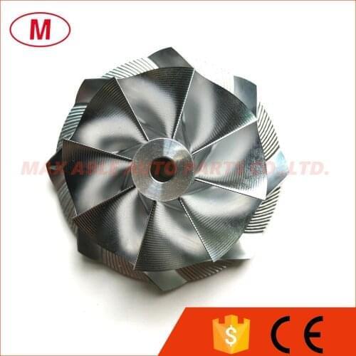 GTX3071 GEN ll 54.06/71.40mm 8+0 blades Forward Turbo Point Milling wheel/Aluminum 2618/Billet compressor wheel for Turbocharger