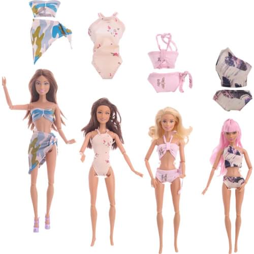 Doll ClothesFashion Beach Swimsuit for 30 cm doll, give your child the best birthday gift doll
