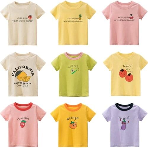 Girls Summer Children Clothing Boys T Shirt Cotton Short Sleeve T-shirt Infant Kids Boy Tops Casual T-shirt 2-4Y Shirt