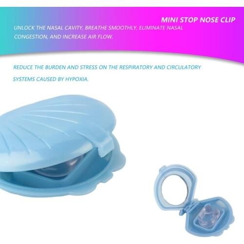 Mini Anti Snoring Snore Stoper Device Silicone Nose Clip Sleep Noise Guard Sleeping Dropshopping Health Care