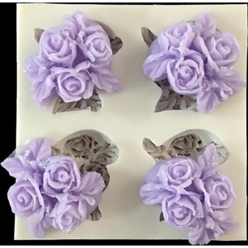 Minsunbak Flower Silicone Fondant Mold Cake Decoration Chocolate Tool DIY Gumpaste Baking Tools