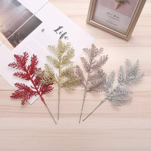 Simulation Plant Pine Branches and Leaves Christmas Decoration Supplies Christmas Tree Accessories Garland Rattan Circle