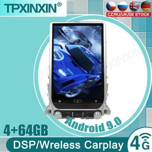 For Toyota Land Cruiser LC200 2016 - 2019 Android Radio Multimedia Car Cassette Recorder Stereo Player Tesla GPS Navi Head Unit