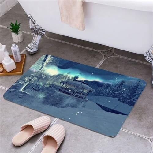 Snow Entrance Door Floor Mat Door Mat Non-Slip Foot Pad Home Welcome Carpet For Hallway Bath Kitchen Doormat