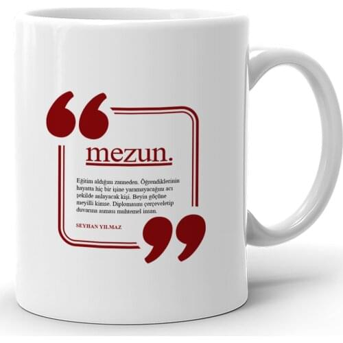 Personalized Graduated White Mug Cup-3-2