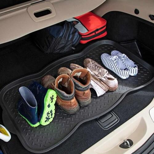 Boot Trays Black All Weather Heavy Duty Shoe Trays, Pet Bowl Mats Trap Mud, Water and Food Mess to Protect Floors