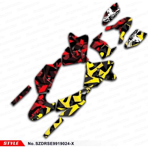 Aftermarket Self Adhesives for DRZ400SM DRZ400E DRZ 400 SM Enduro DRZ400 SM E KLX 400R, Style No. SZDRSE9919024-X