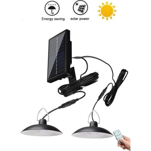 Retro Lampshade Solar Pendant Chandelier solar outdoor light of garden Street Light Sensor foco Lamp waterproof Garden security