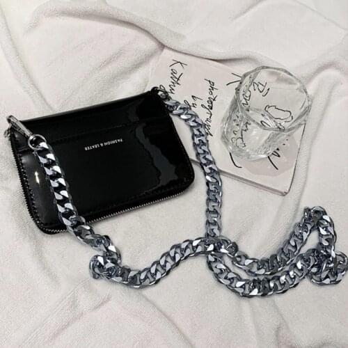 Luxury Women Bag Thicken Metal Chain Shoulder Bag Bike Wallet Mini Bag Coin Purse Fashion Women Pack Leather Crossbody Bags