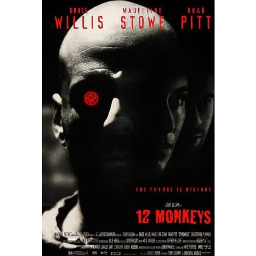 12 MONKEYS MOVIE Art print Silk poster Home Wall Decor