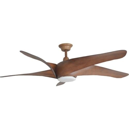 NEW 60 Inch 2.4GHZ RC Restaurant Fan Lights Vintage Ceiling Fans ABS Five Blade Never Deform Ultra-Quiet Below 20 Decibles