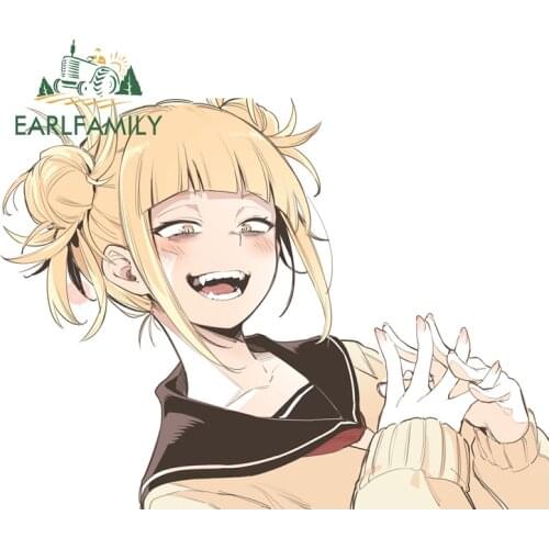 EARLFAMILY 13cm x 9.8cm for Himiko Toga Car Stickers Anime Decal Funny Motorcycle Campervan Vinyl Car Wrap Waterproof Sunscreen