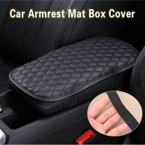 High-grade PU Leather Car Armrest Seat Box Cover Car Armrest Mat Universal Interior Auto Armrests Storage Box Mats Protector