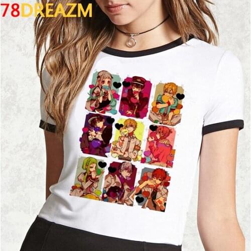 Toilet Bound Hanako Kun top tees tshirt female 2021 vintage ulzzang couple aesthetic tshirt clothes streetwear
