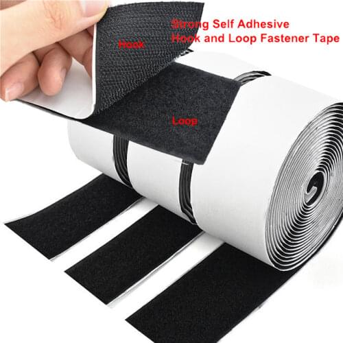 1M Velcros Self Adhesive Hook And Loop Fastener Tape Velcros Adhesive Nylon Magic Sticker Tape With Strong Glue Hook16-110MM