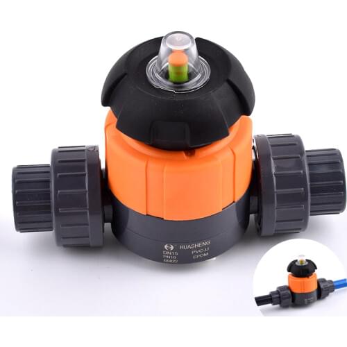 1PC 20mm~63mm UPVC Pipe Diaphragm Ball Valve Aquarium Fish Tank Garden Irrigation Industrial Water Treatment Connector Fittings