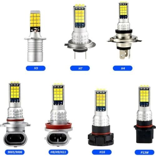 2 Pcs H3 H4 H7 H16 9005 9006 H11 PD13W Super Bright Dual Color Fog Lights Car Fog Lights Car Driving Lamp Fog Lamps White Yellow